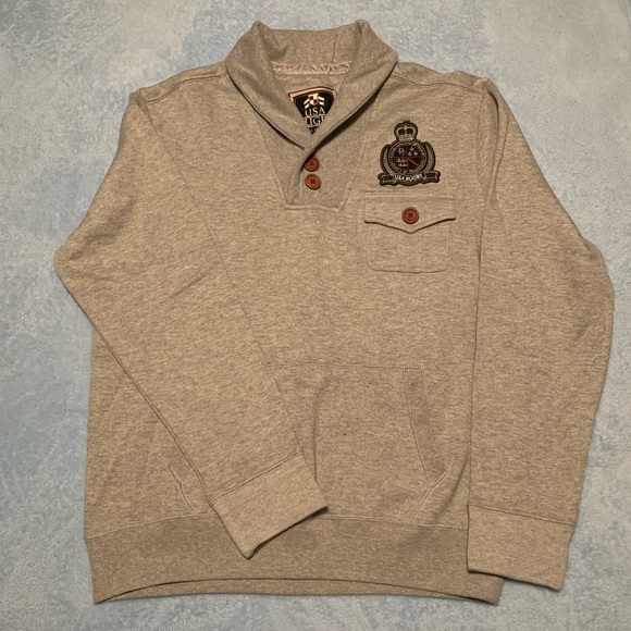 BNWT Mens Pullover Preppy Sweater by USA Rugby - Picture 1 of 4